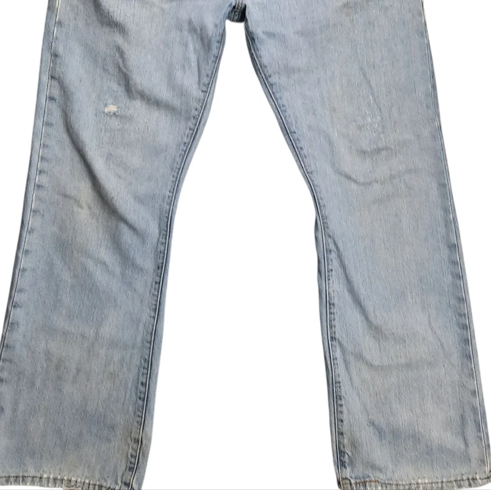 Levi's 517 100% Cotton Stonewash Distressed Boot Cut Jeans SZ 38x32